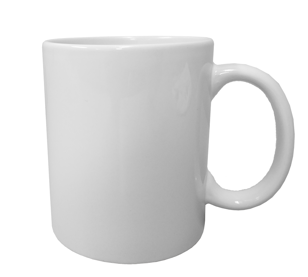 white 11 oz mug